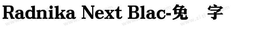 Radnika Next Blac字体转换
